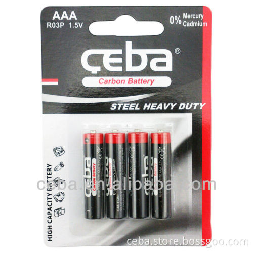 AAA R03 Um-4 Dry Battery 1.5V
